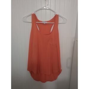 Naked Zebra Orange womens razorback tank top size M